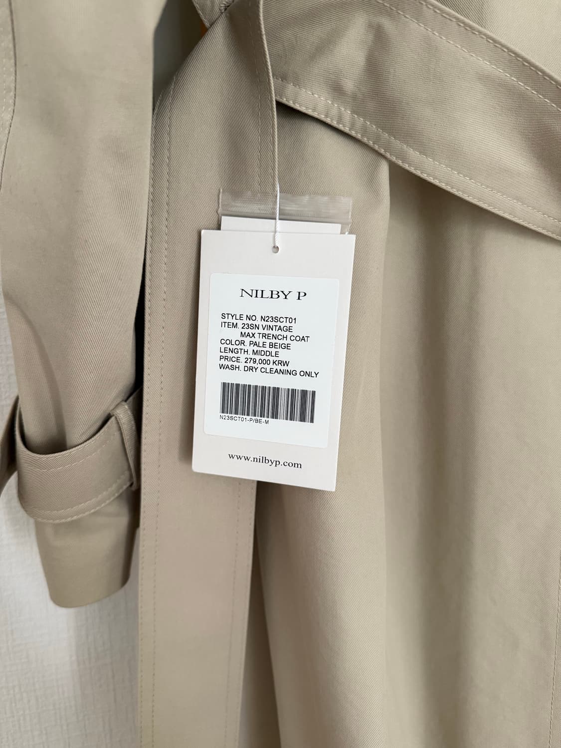닐바이피 트렌치코트 상품이미지5