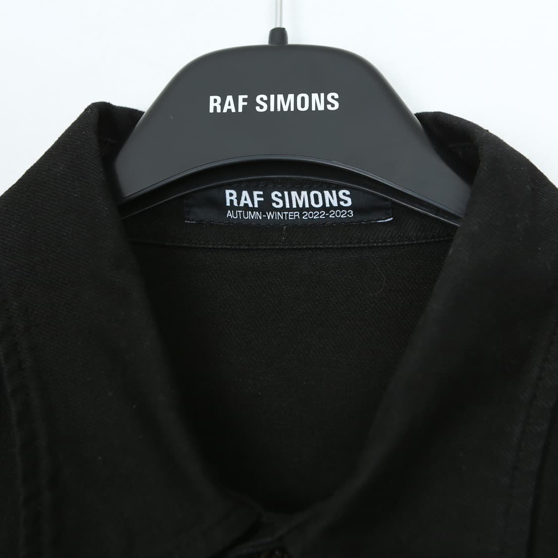 라프시몬스 빅핏 R핀 데님 셔츠 자켓 상품이미지3