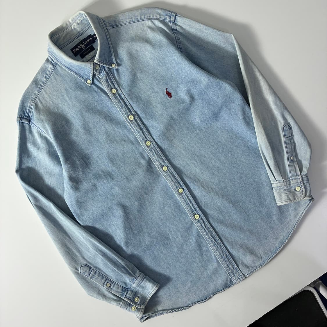 Polo  폴로 랄프로렌 자수 코튼 샴브레이 셔츠   상품이미지2
