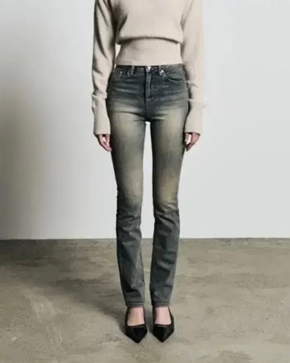 보헤미안서울 보헴서 스트레이트진 블루 스키니 S 상품이미지1