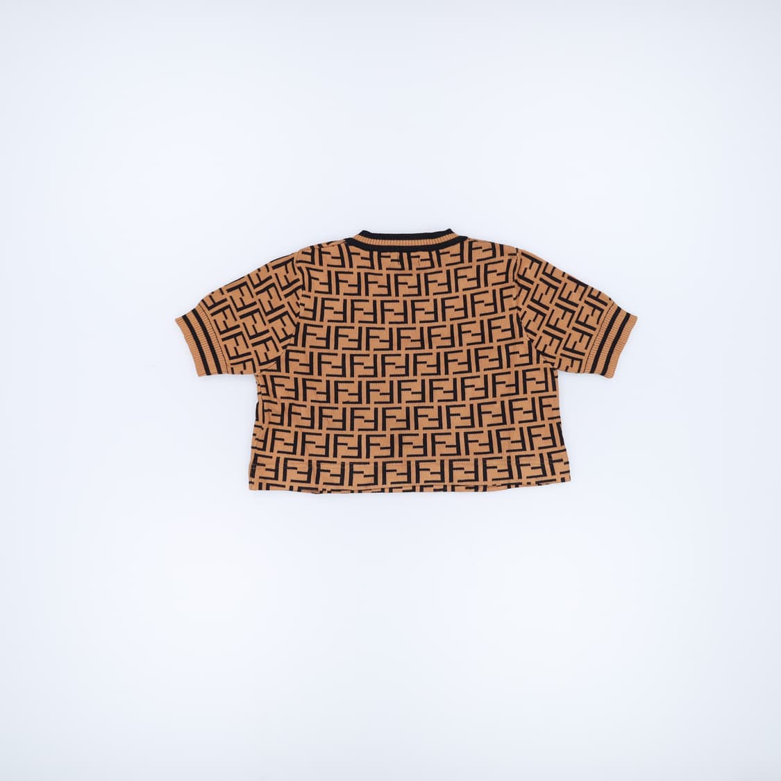 실측확인 빈티지 패턴로고 반팔니트 0313H1 상품이미지2