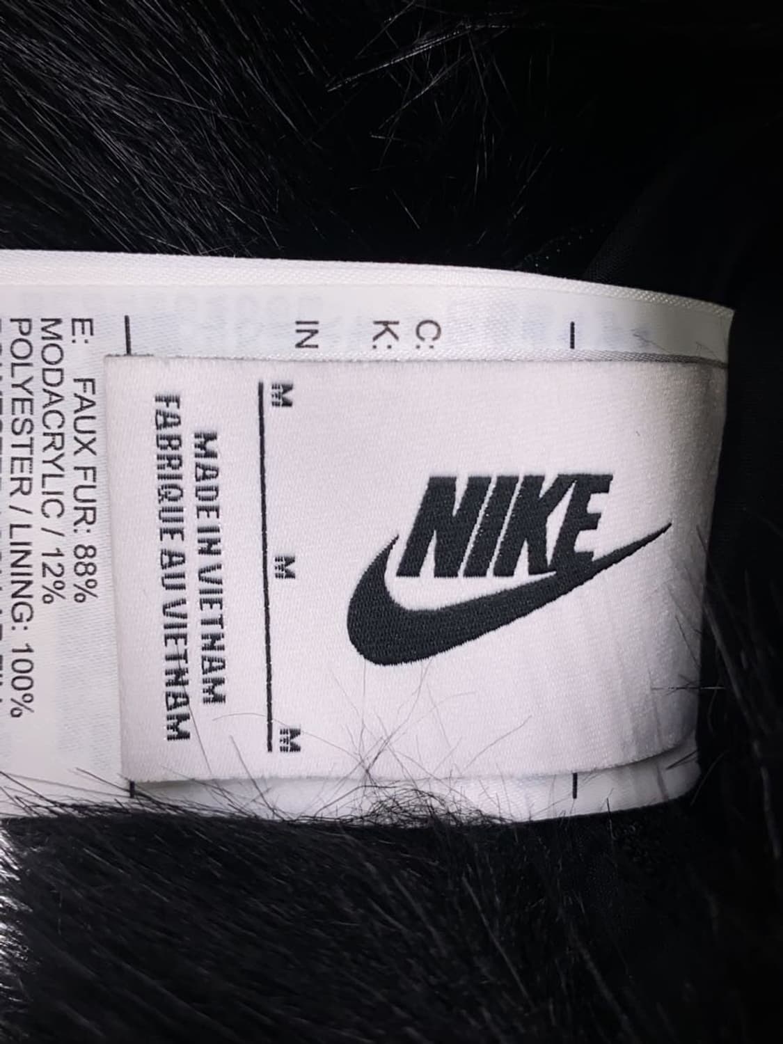 Nike X AMBUSH 퍼 자카켓 블랙 상품이미지4