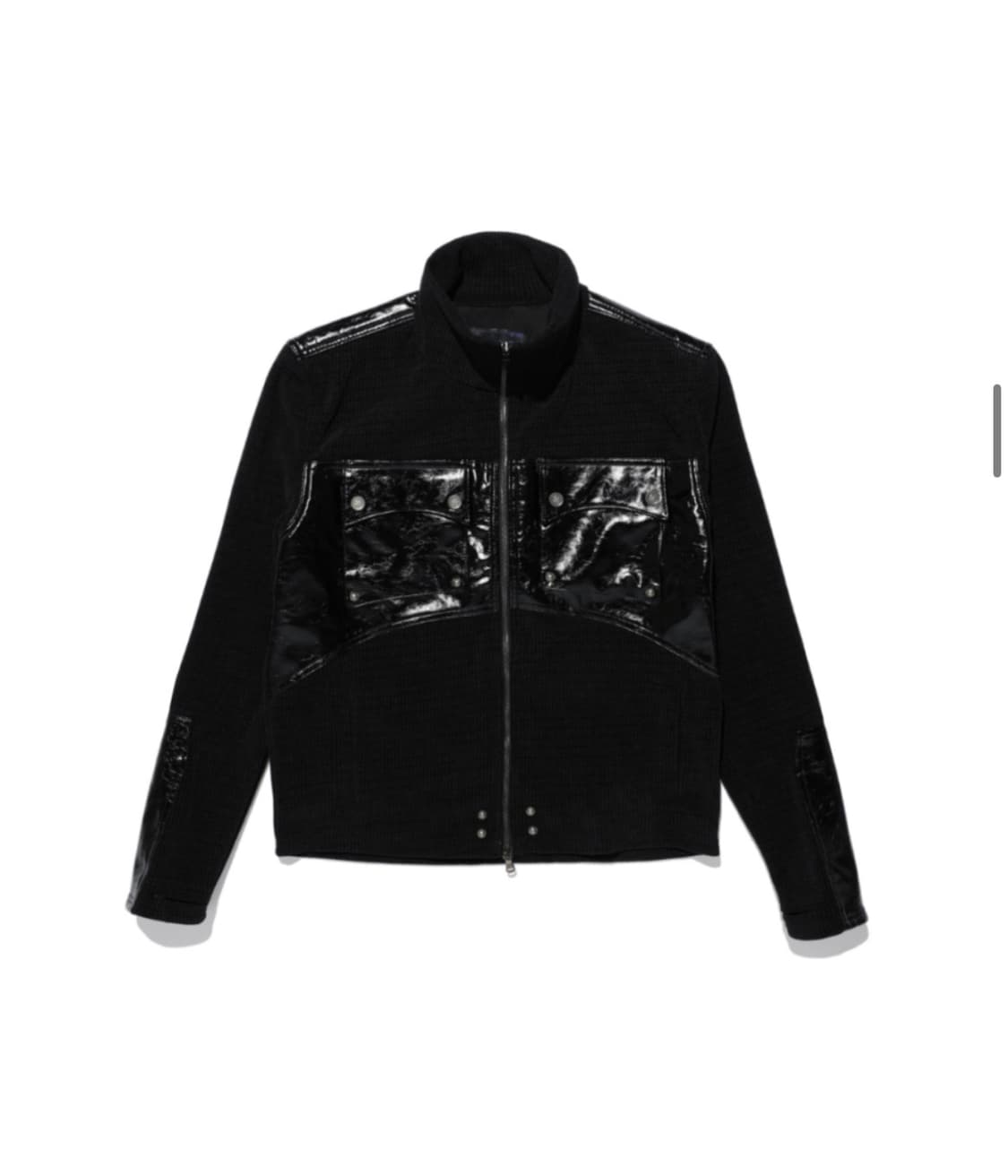 오퍼스 0012 COMBAT LEATHER PATCH KNIT-ZIP 상품이미지3