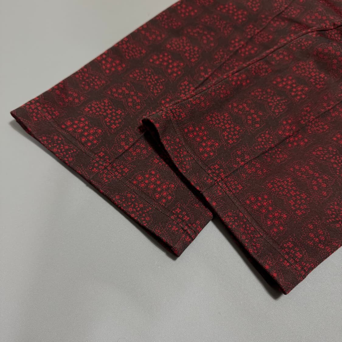 니들스(NEEDLES) 21aw 레드 파피용 자카드패턴 밴딩 트랙 팬츠 상품이미지8