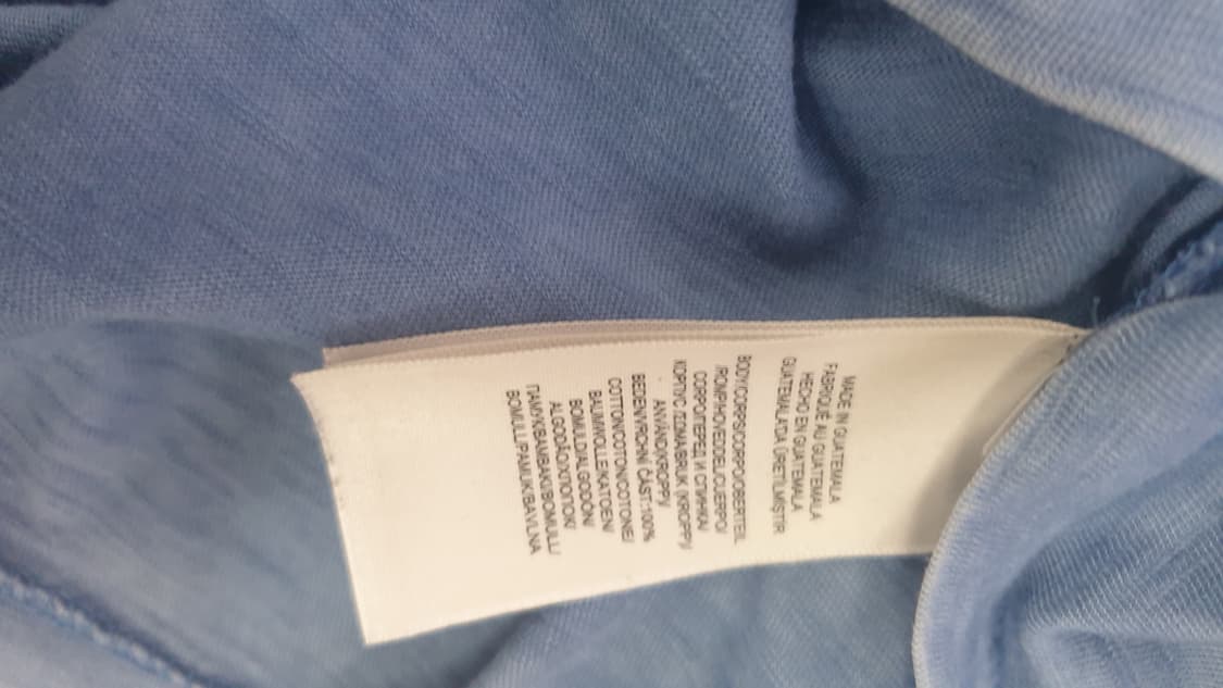 폴로 랄프로렌 블루 피그먼트 빈티지반팔티 M 상품이미지6