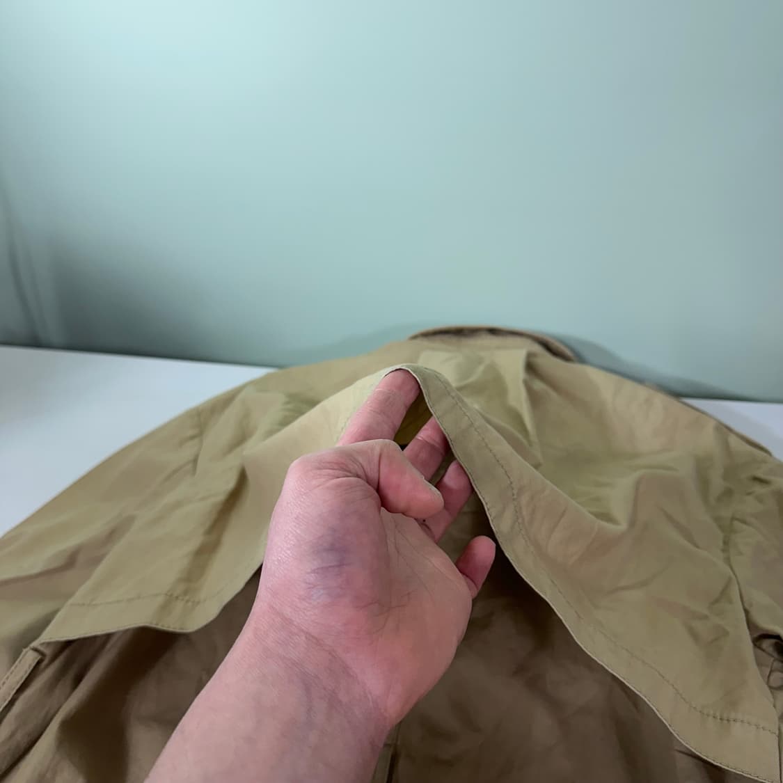 우먼M-L 바네사브루노 athe 베이지 카라넥 싱글자켓 상품이미지5