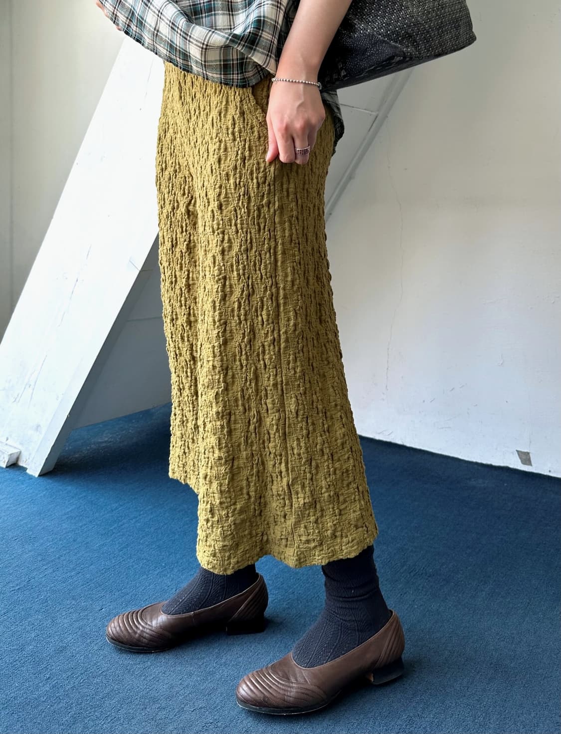 Volume fabric stretched banded 3/4 pants 상품이미지9