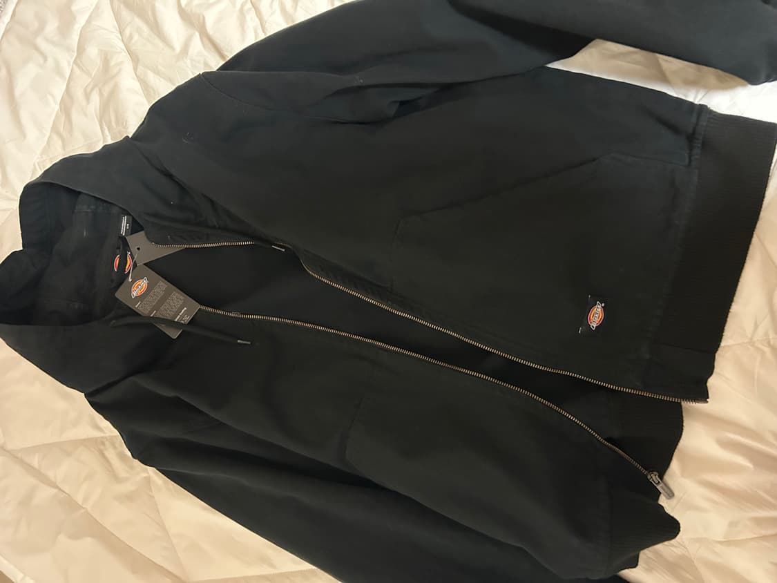 디키즈 덕 캔버스 후드 집업 재킷 Black 상품이미지1