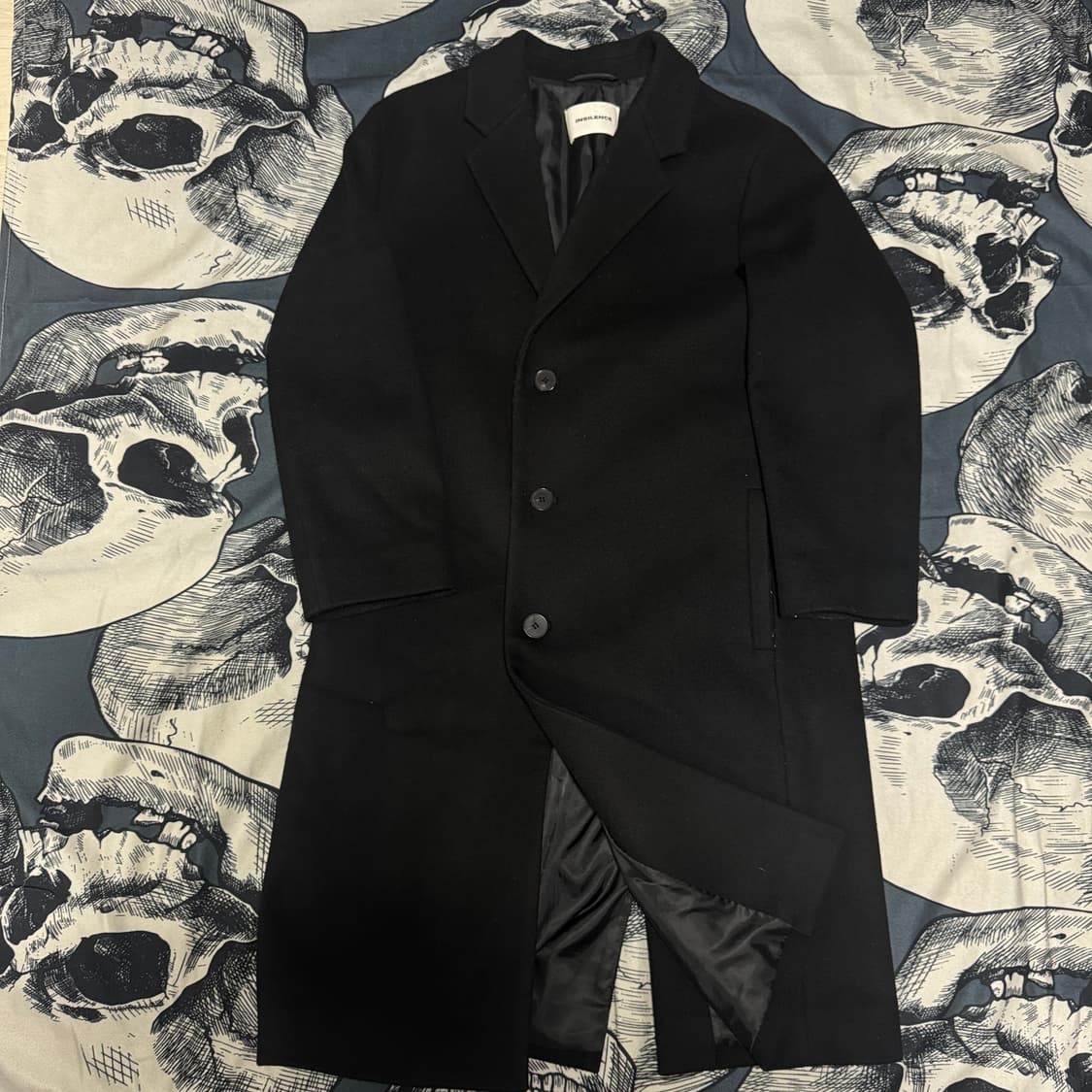 인사일런스 캐시미어 블랙코트 M사이즈  상품이미지3