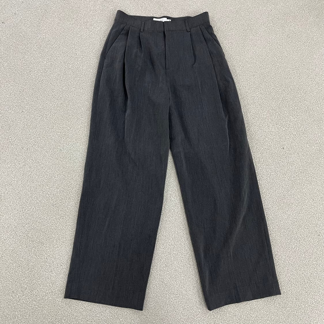 [28] 커스텀어클락 여성 그레이 와이드 슬랙스 정장 바지 0108M1 상품이미지1