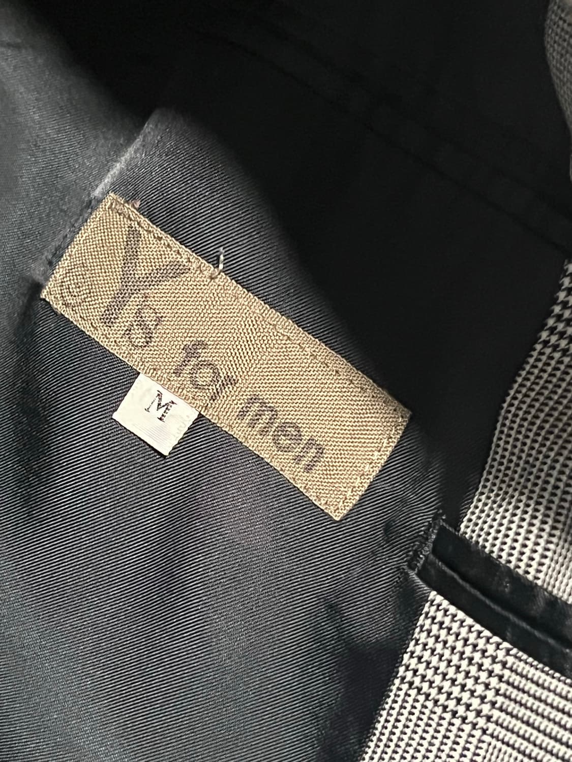 Y's for men 울 체크 블레이저 M 상품이미지4