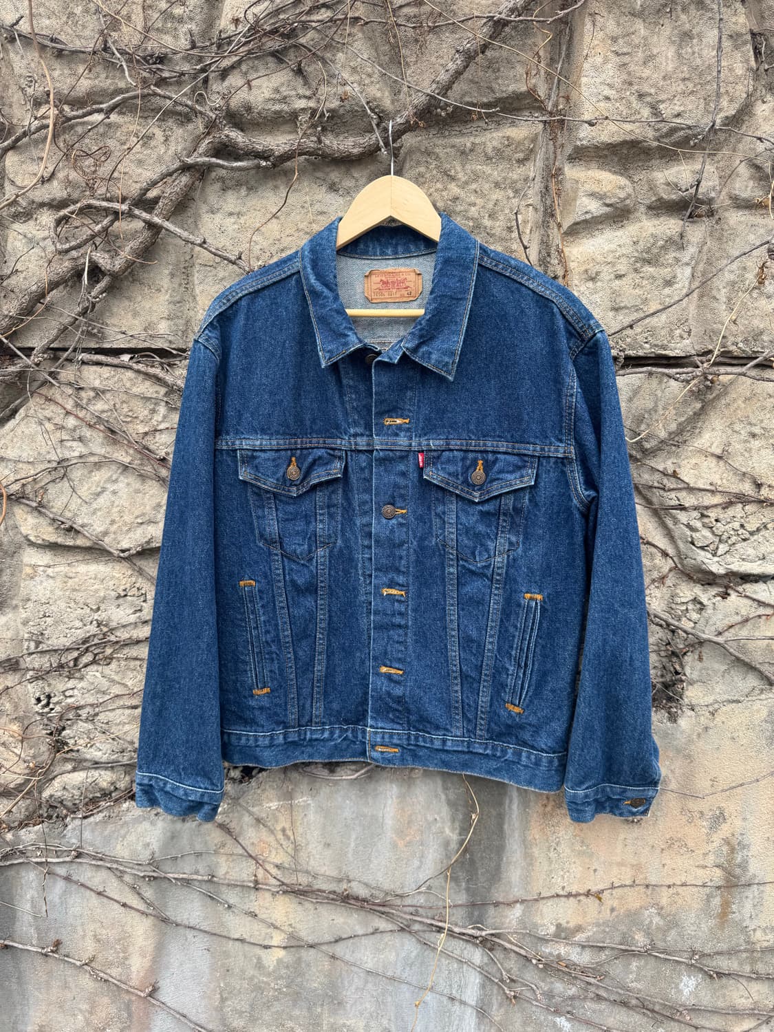 90s 리바이스 빈티지 3rd 인디고 데님 트러커 자켓 42 상품이미지1