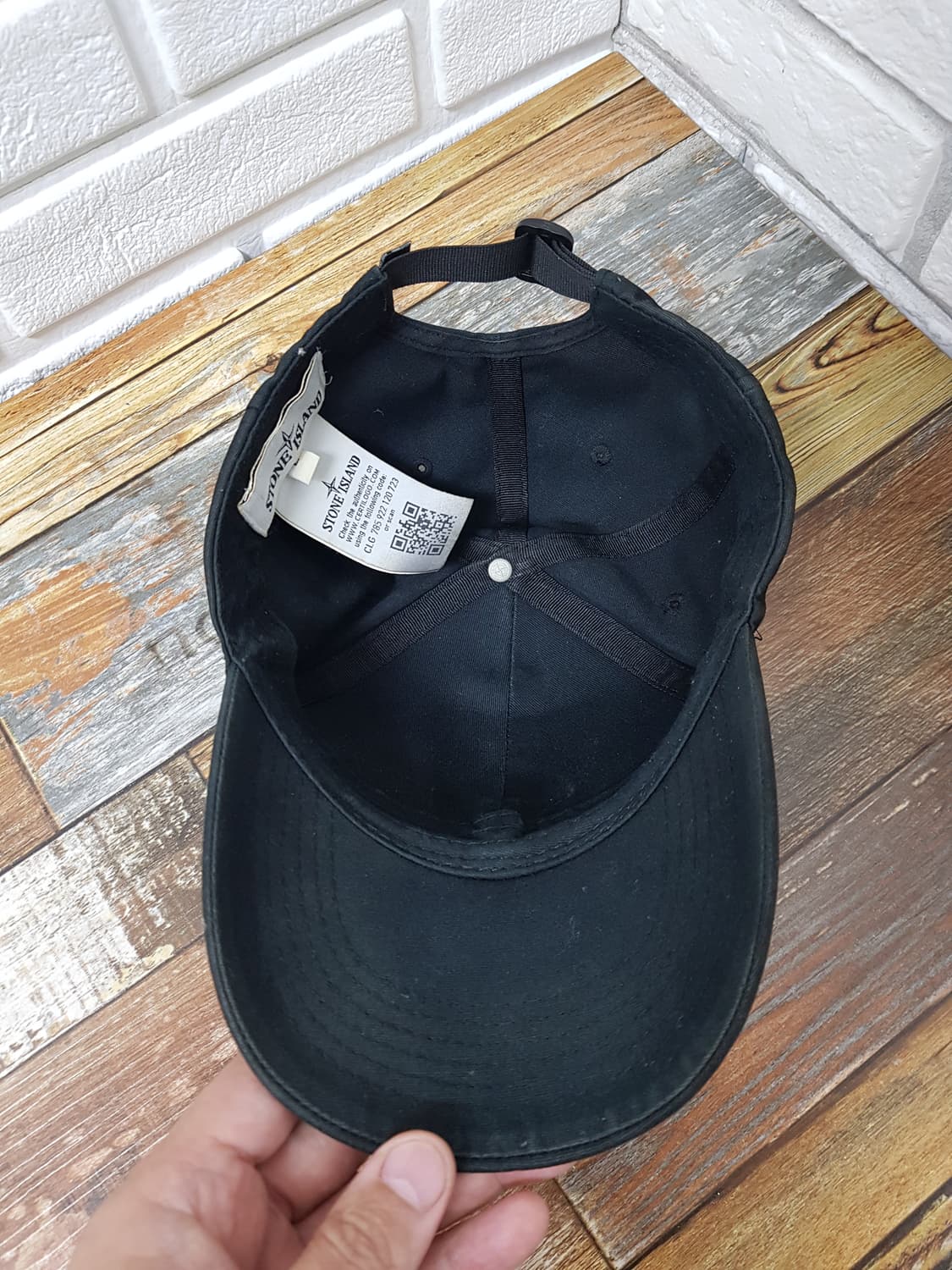 [L/정품] 스톤아일랜드 볼캡 블랙 상품이미지7