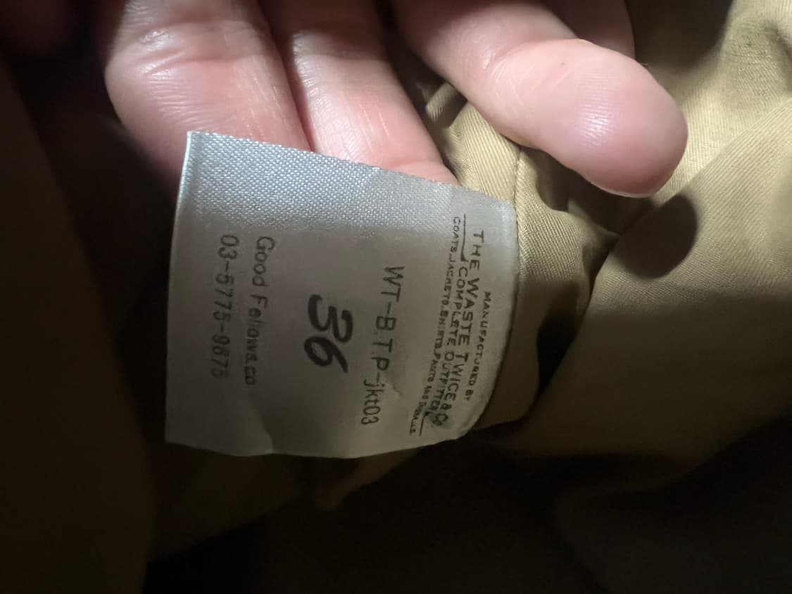 Waste Twice 말가죽 소매 스타디움 자켓 상품이미지4