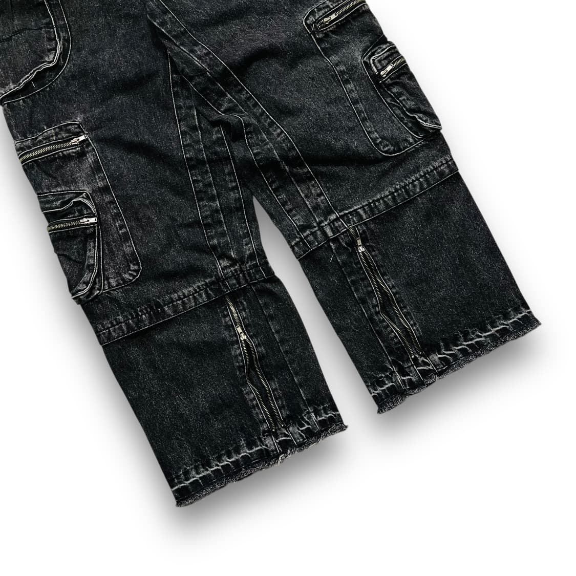 빅 유니온 유틸리티 멀티 포켓 흑청 데님 팬츠 상품이미지3