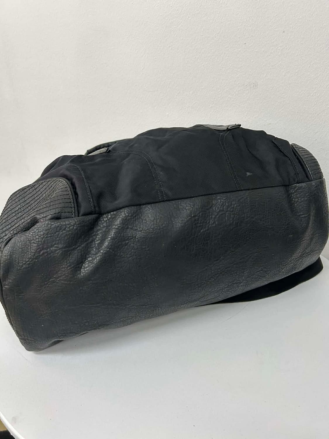 디젤 나일론 가죽 트리밍 빅 쇼퍼 토트백 여행 가방 상품이미지5