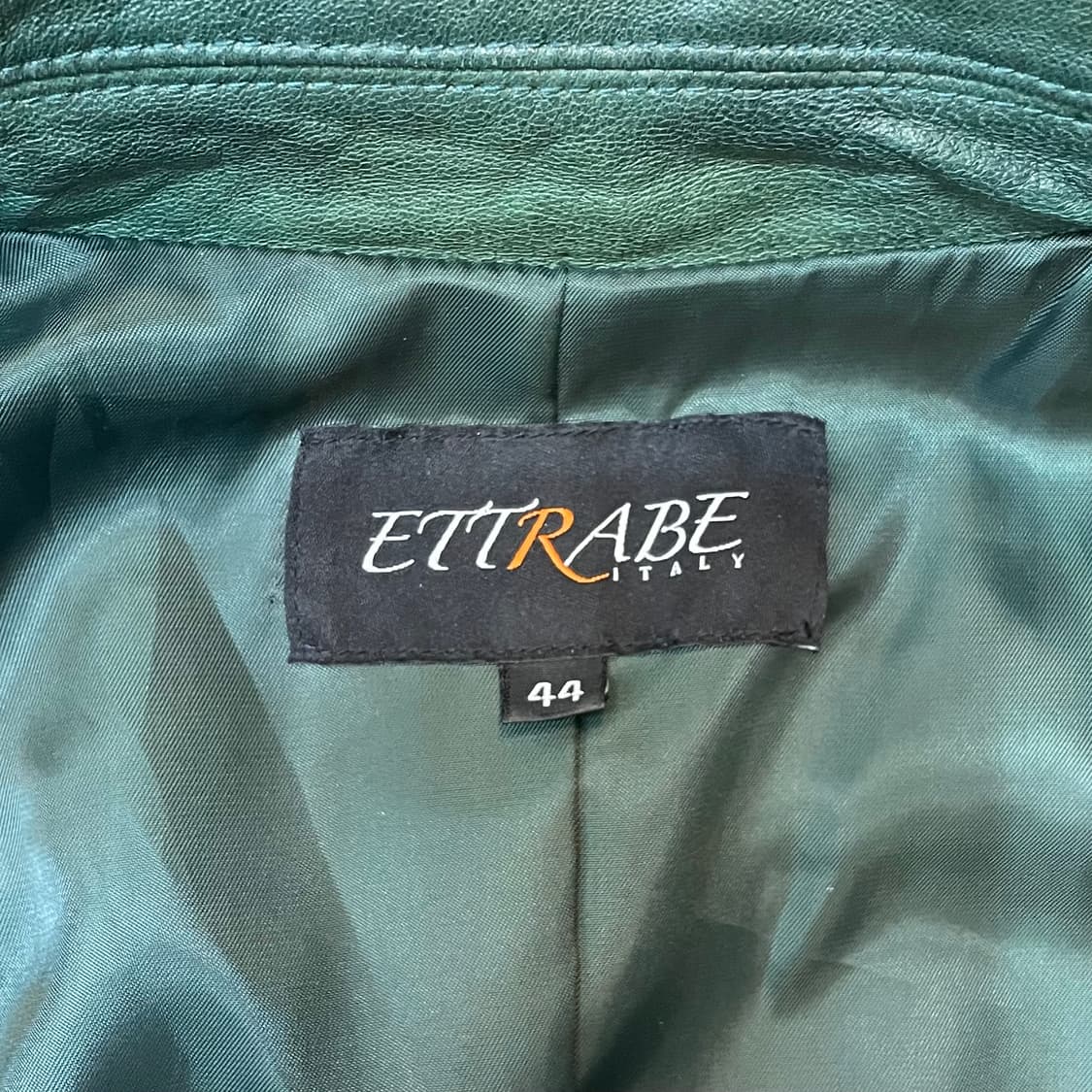 Ettrabe(에뜨라베)그린 램스킨 라이더자켓(44) 상품이미지5