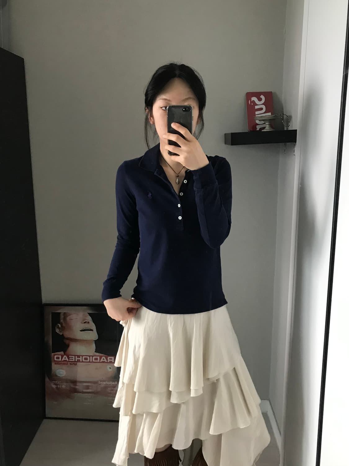 폴로 랄프로렌 포니로고 여성라인 긴팔 카라티 상품이미지2