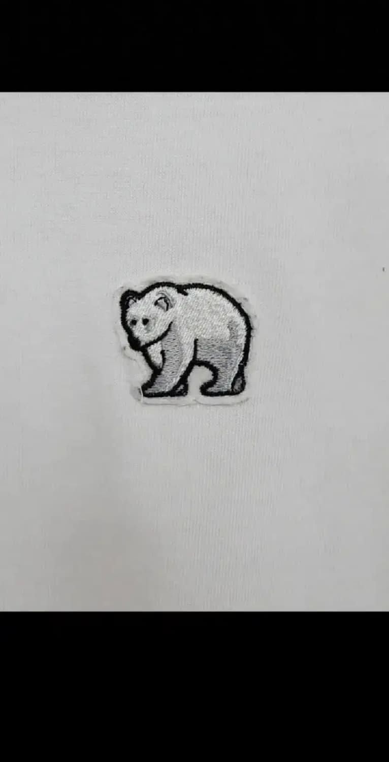 (XL) 내셔널지오그래픽 반팔티 화이트 북극곰 로고 티셔츠  상품이미지4