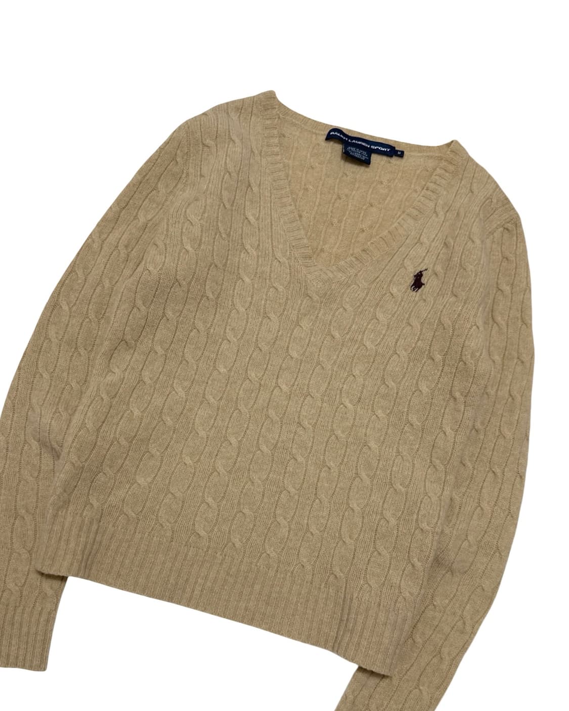 폴로 랄프로렌 베이지 케이블 니트 상품이미지3