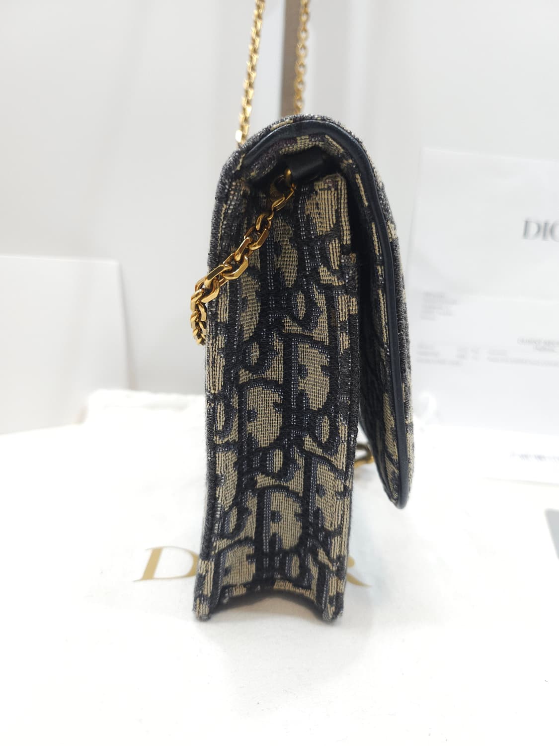 디올 오블리크 새들 체인 파우치 상품이미지7