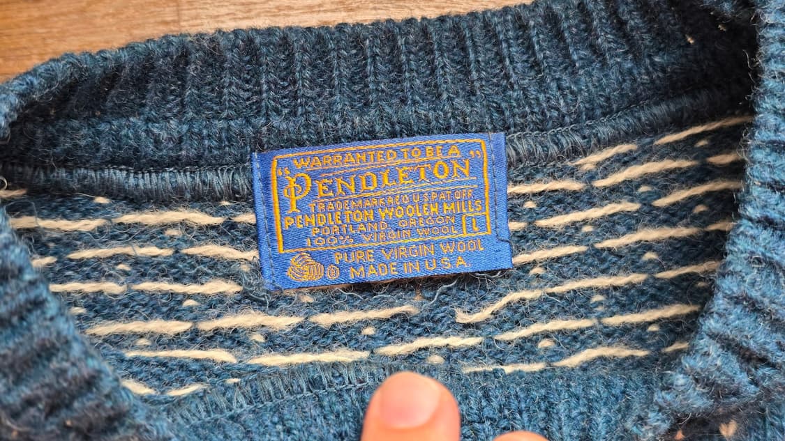 PENDLETON 버드아이 니트 Made In USA  상품이미지5