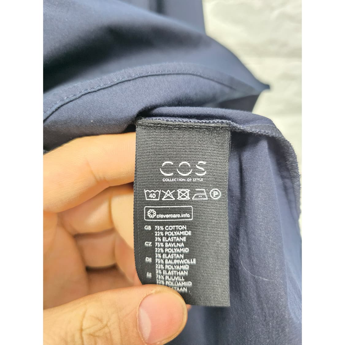 택포) 코스 COS 네이비 셔츠 블라우스 S 상품이미지3