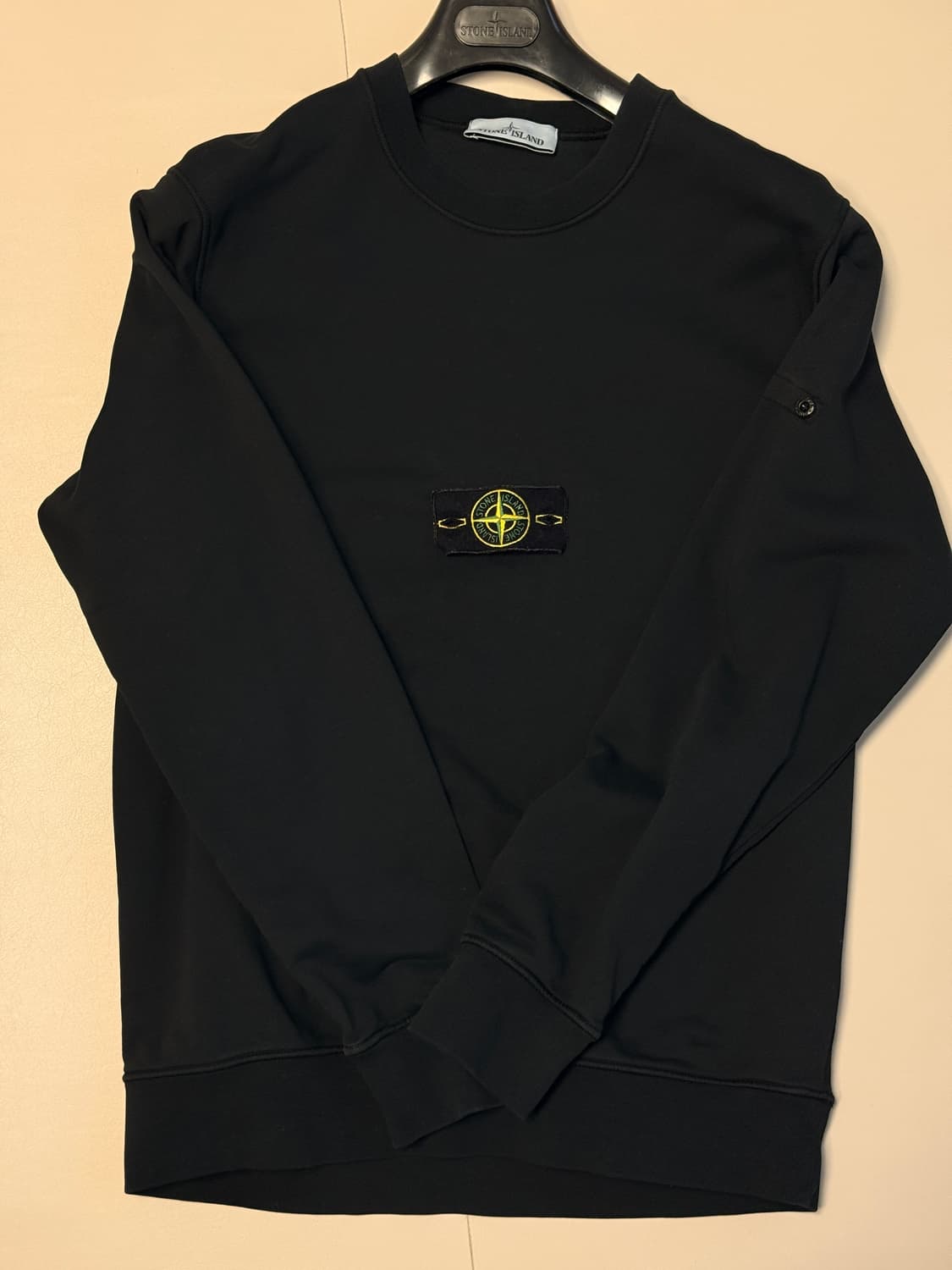 [XL] 스톤아일랜드 블랙 맨투맨 상품이미지1