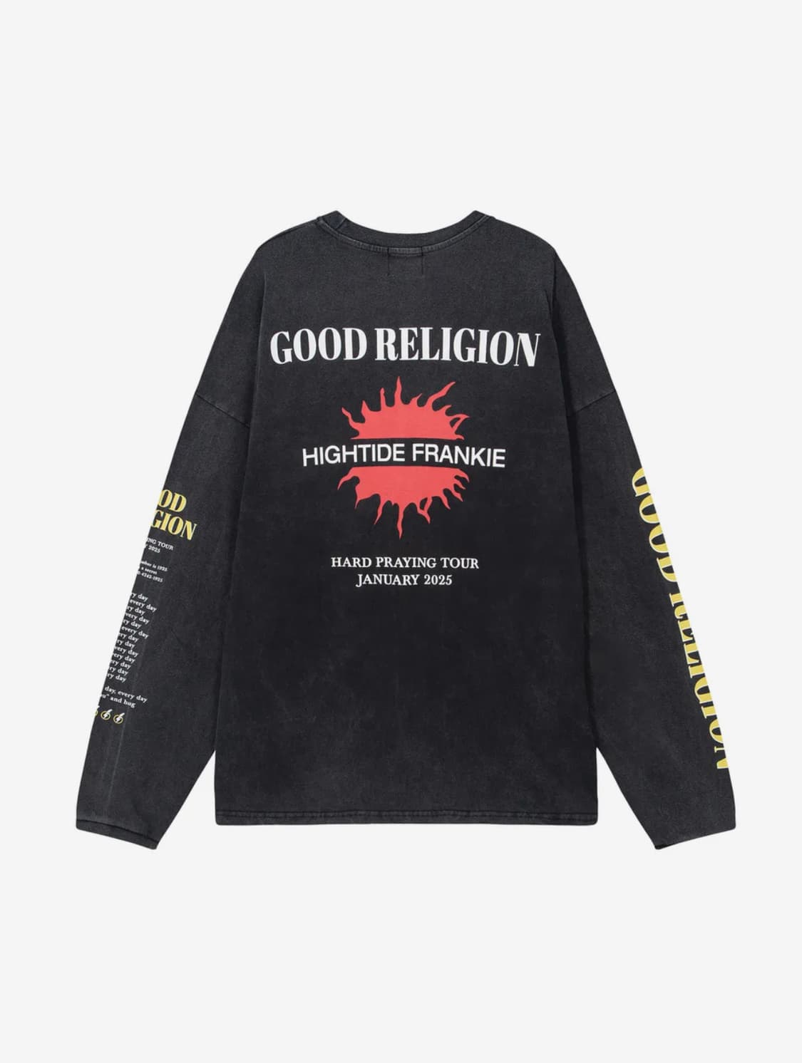 하이타이드 프랭키 블랙 긴팔 티셔츠 상품이미지5