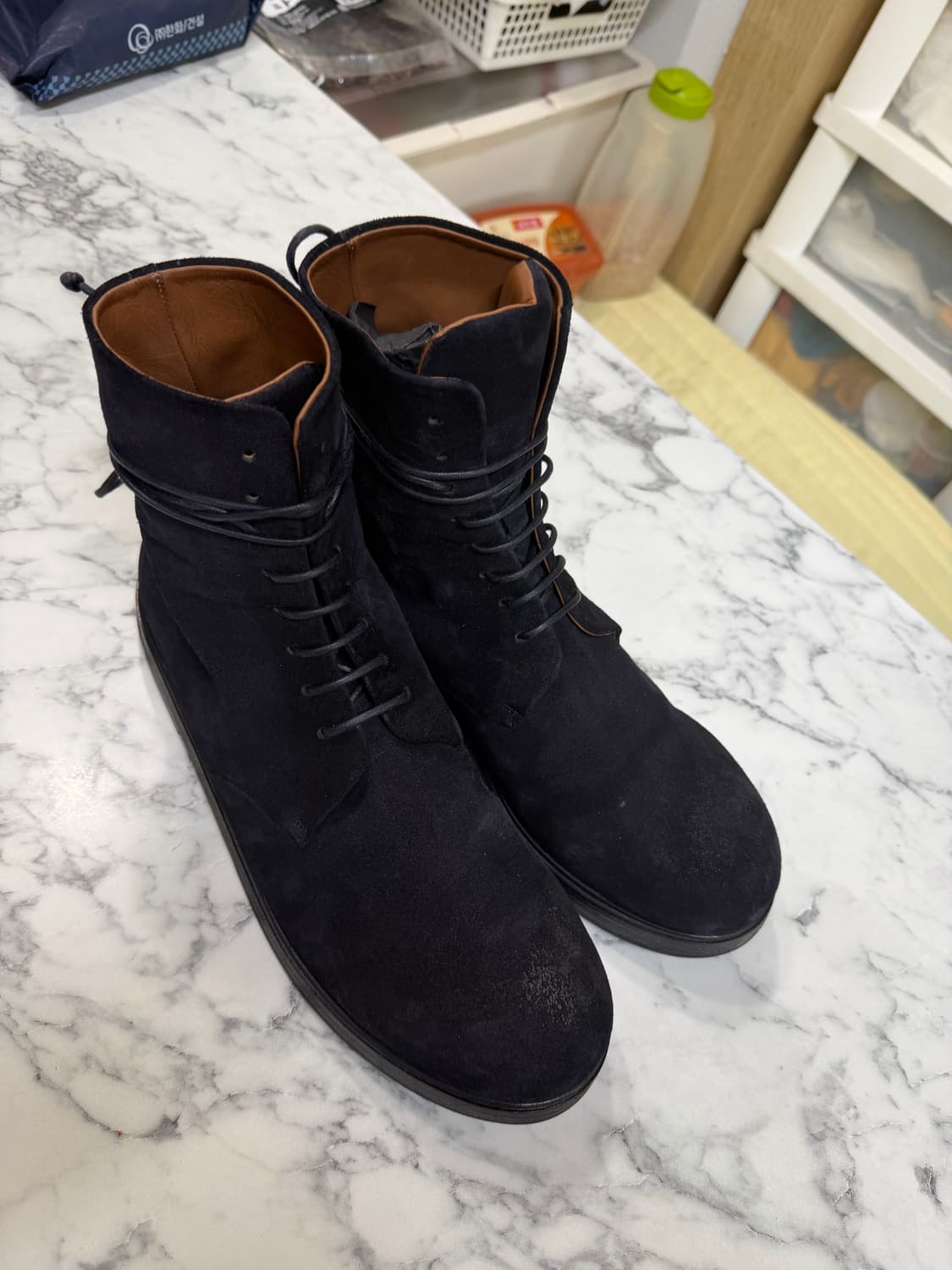 Marsell ZUCCA navy washed suedeboots 42 상품이미지4
