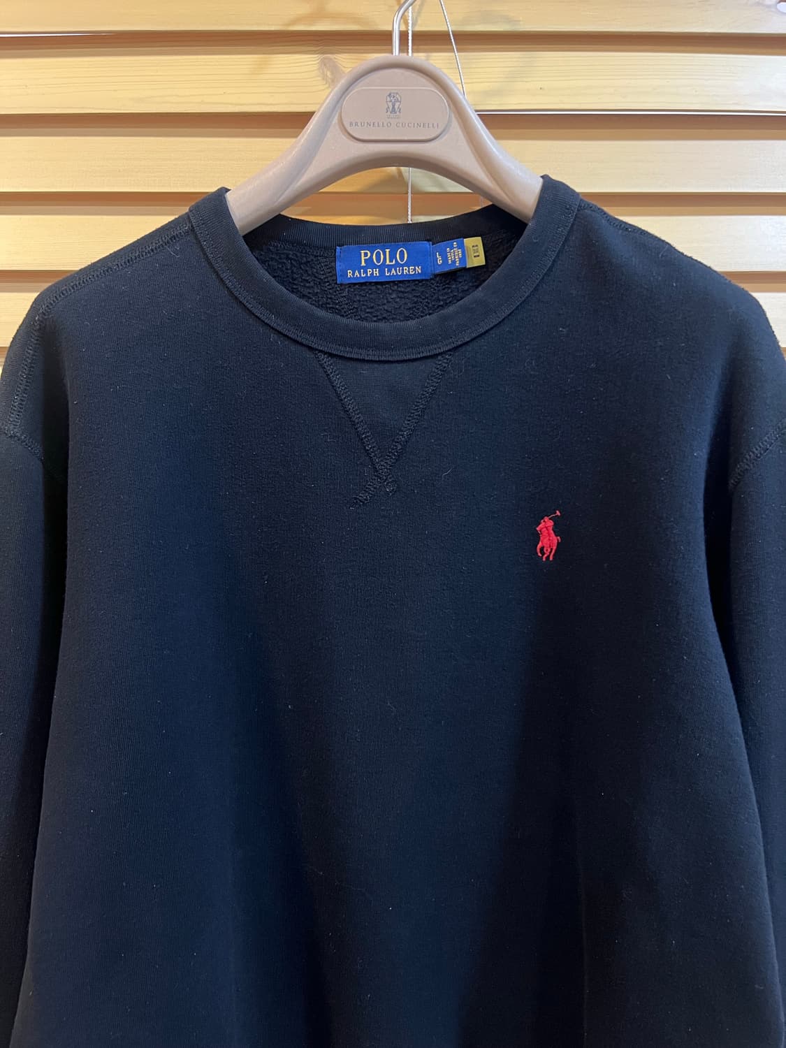 폴로랄프로렌 남성 블랙 맨투맨티셔츠 상품이미지1