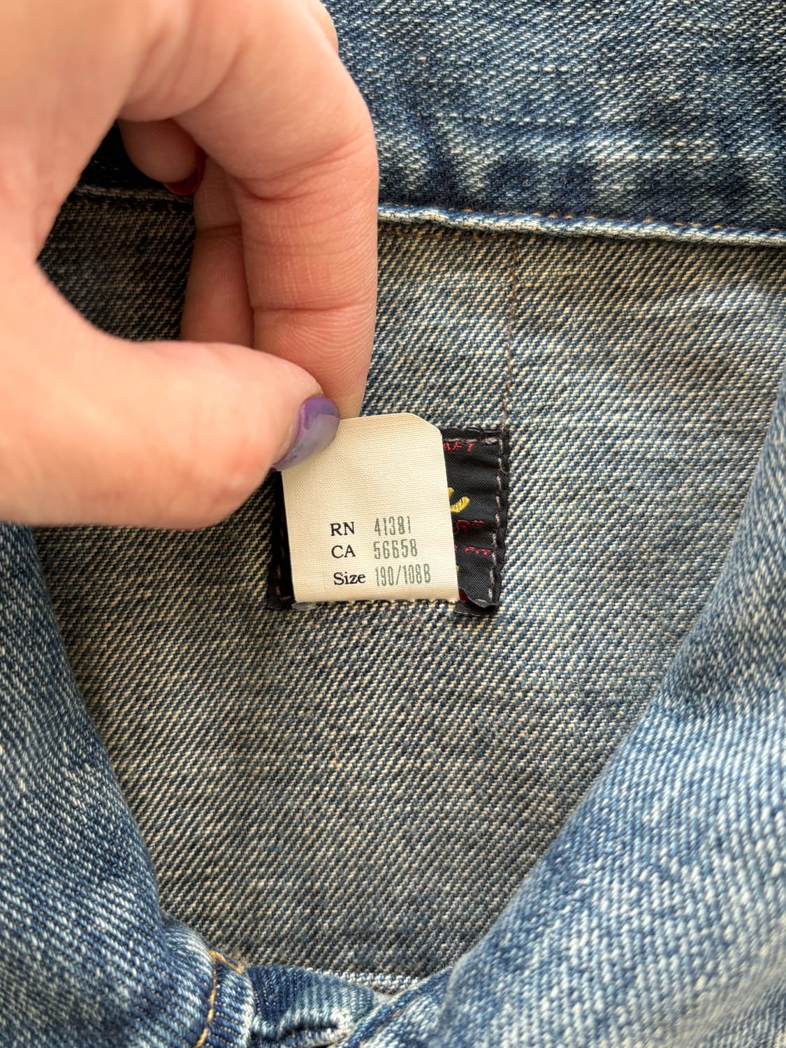 RRL Double RL 271-J 워싱 데님 자켓  상품이미지5