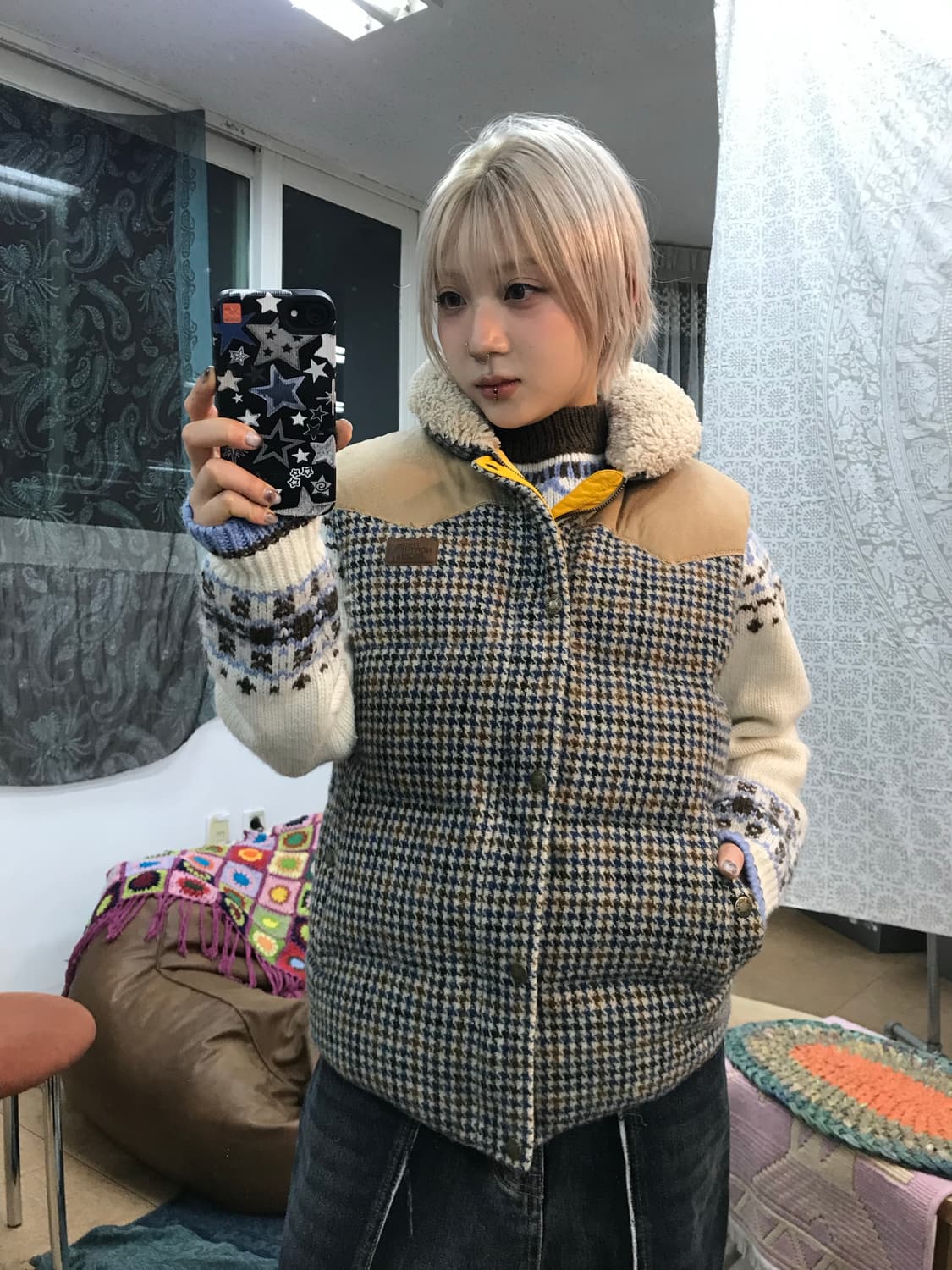 노스페이스 서밋시리즈 구스다운 체크 패딩조끼 상품이미지2