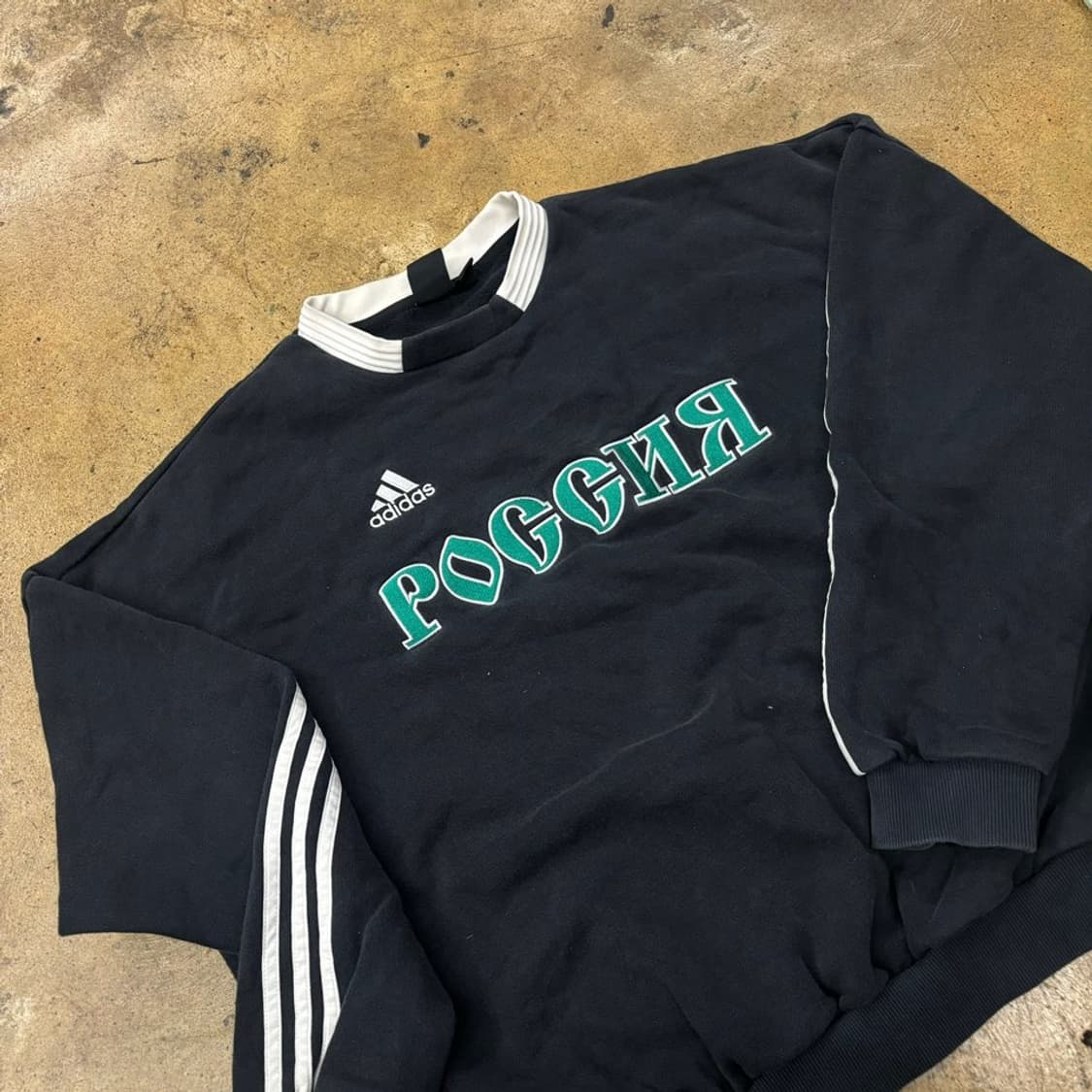 아디다스 x 고샤 오버사이즈 풋볼 카라 맨투맨  상품이미지1