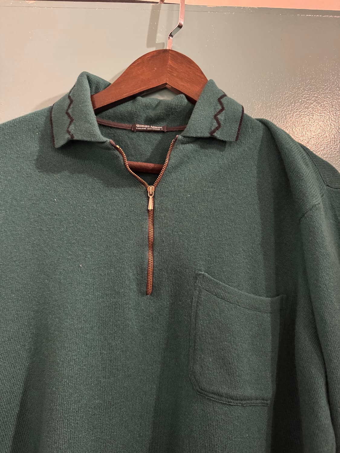 90s 조르지오 아르마니 메인라인 pk니트 상품이미지2