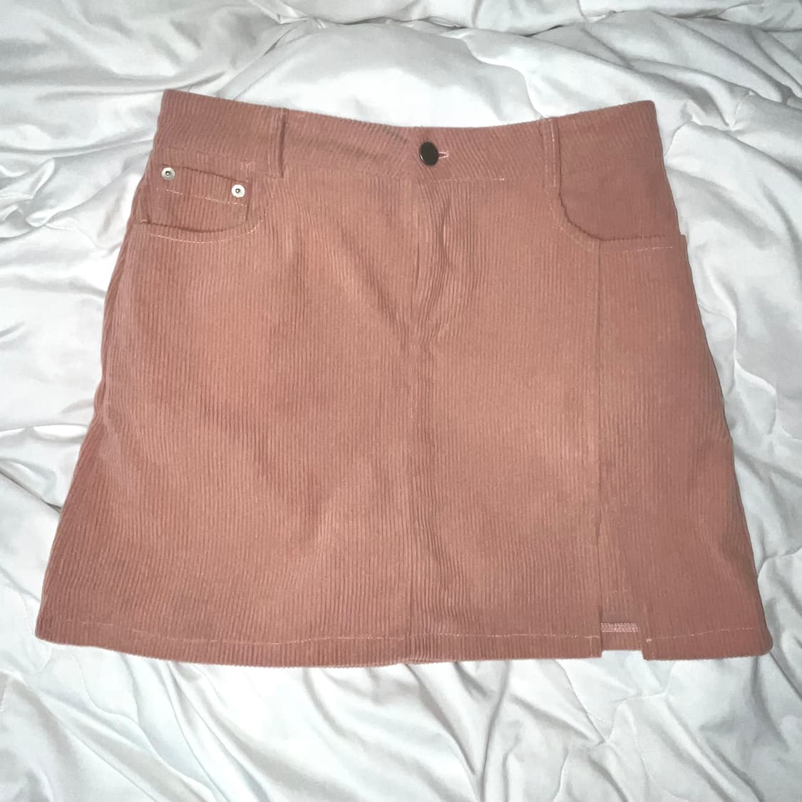 코듀로이 미니 스커트 핑크 상품이미지1