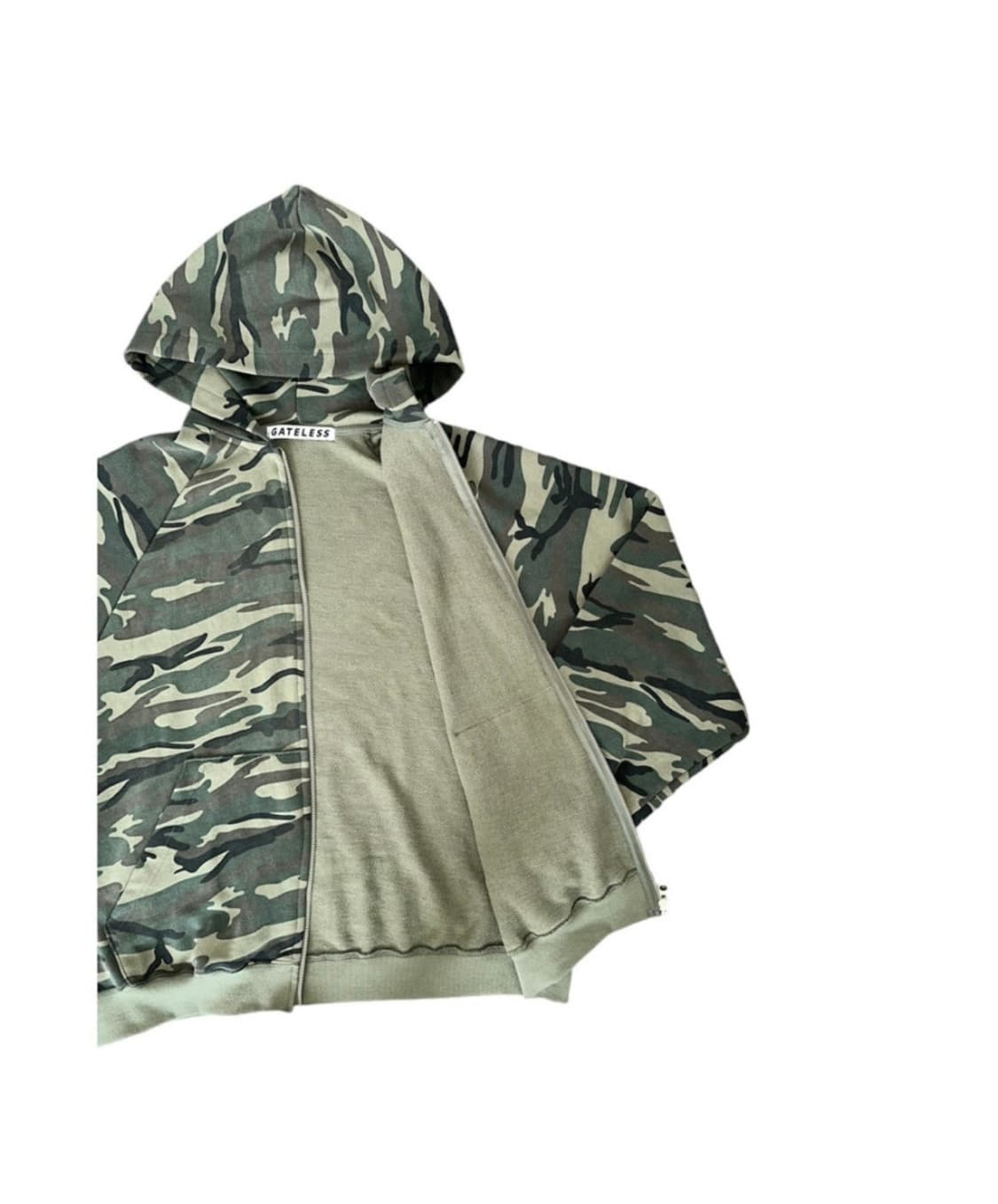 GATELESS 카모 후드티 상품이미지3