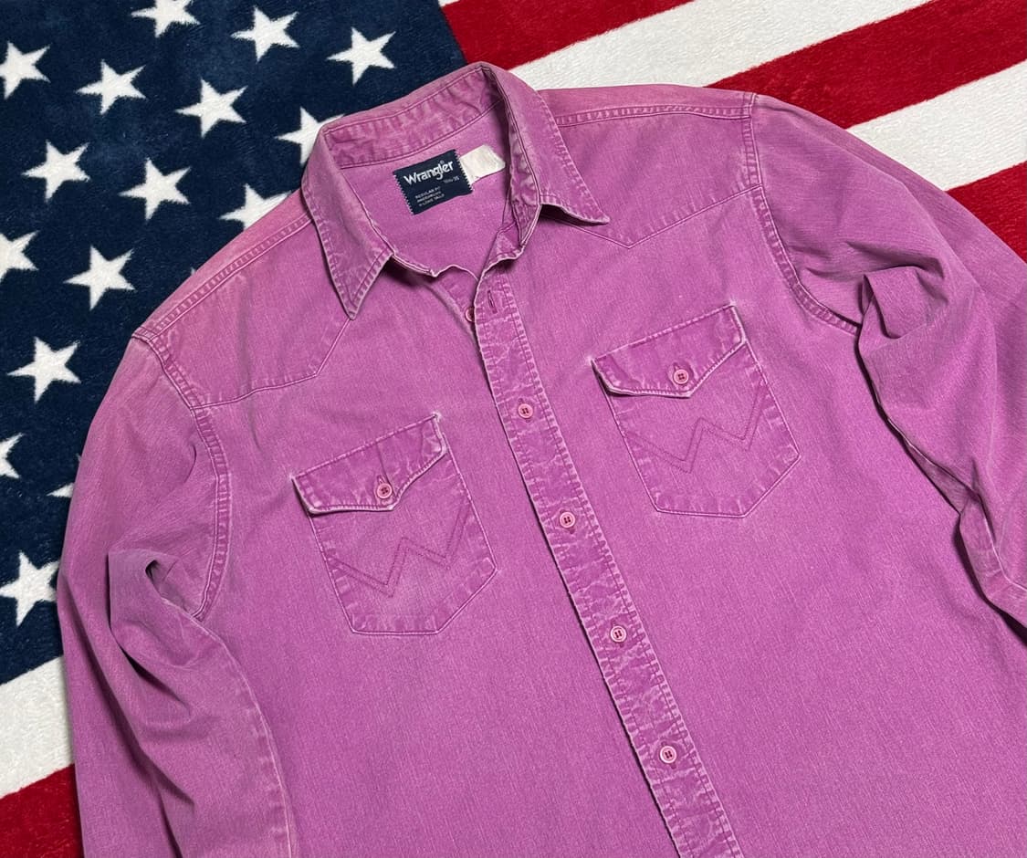 랭글러 웨스턴셔츠 90s Wrangler western shirt 빈티지 상품이미지4