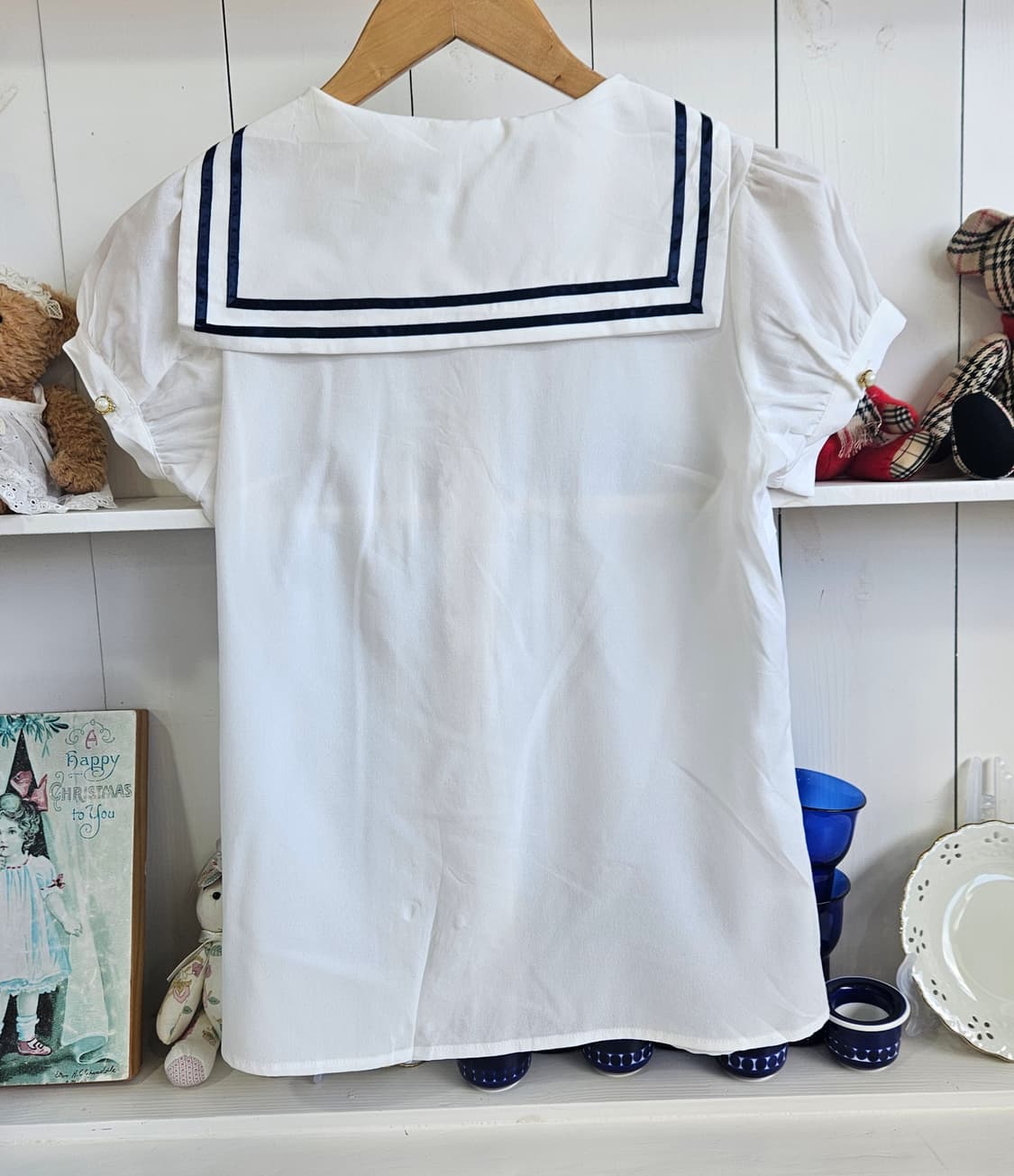 (Ank Rouge) 세일러 카라 블라우스 상품이미지5