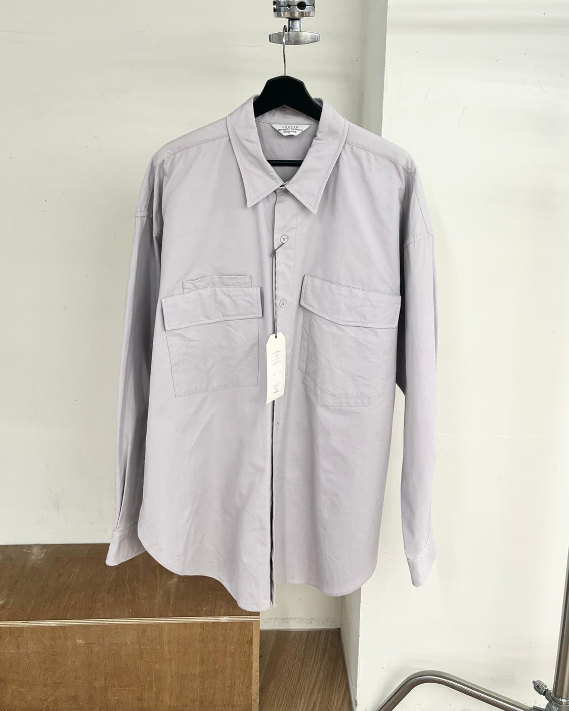 언유즈드 라벤더 20ss 플랩 포켓 셔츠 상품이미지1