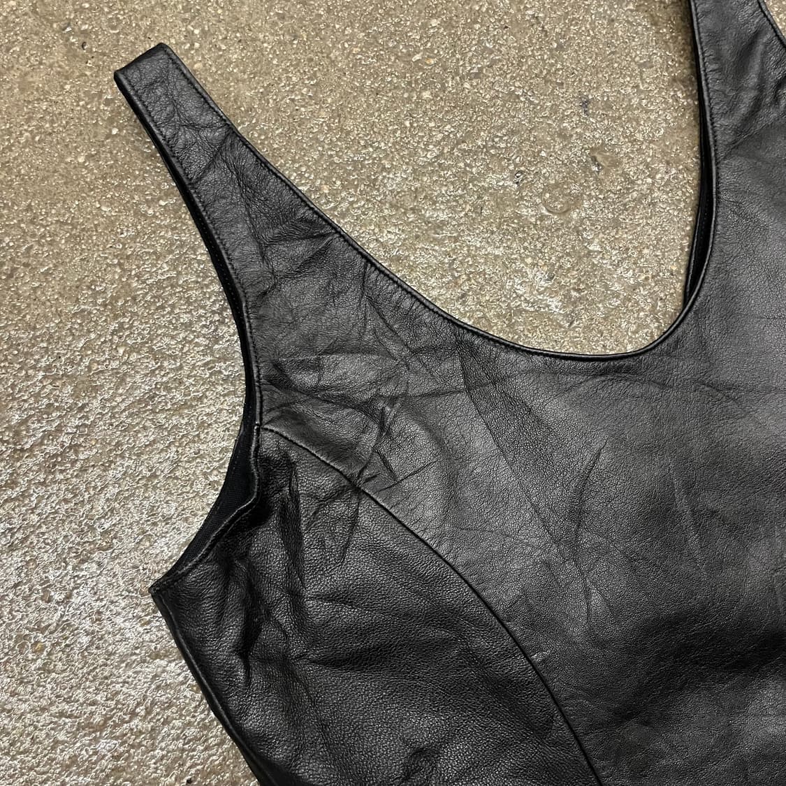 할리데이비슨 레더 탱크 탑 (XS) 상품이미지5