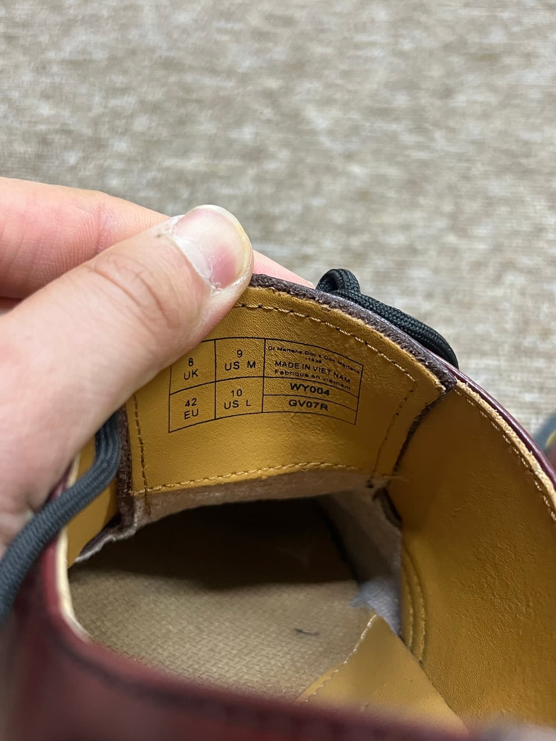 닥터마틴 1461 체리 레드 3홀 260 상품이미지6