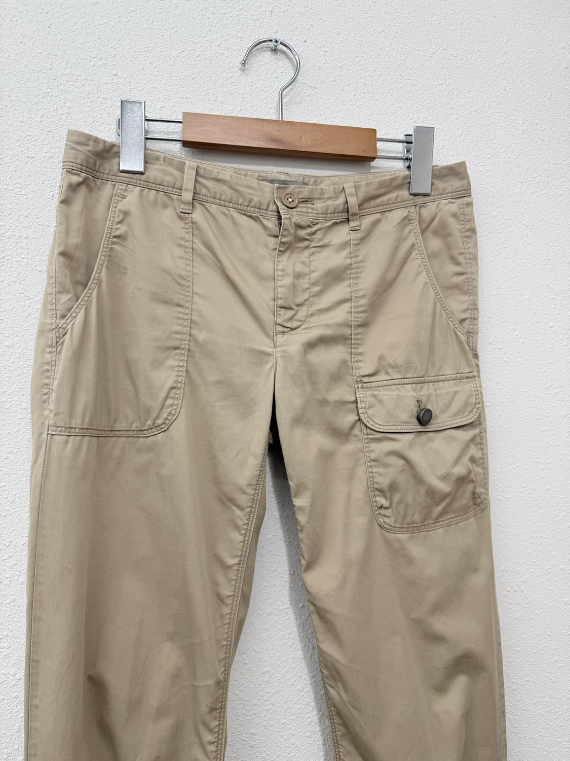 빈티지 GAP 베이지 로우라이즈 버클 카프리 팬츠 상품이미지2