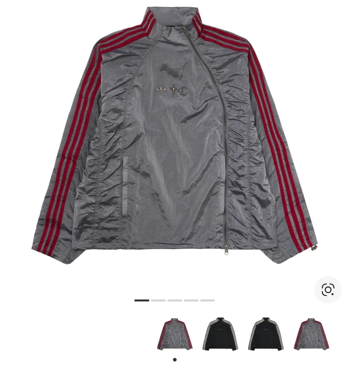 아디다스 x 떠그 클럽 우븐 트랙탑 라이트 오닉스 실버 메탈릭 상품이미지6