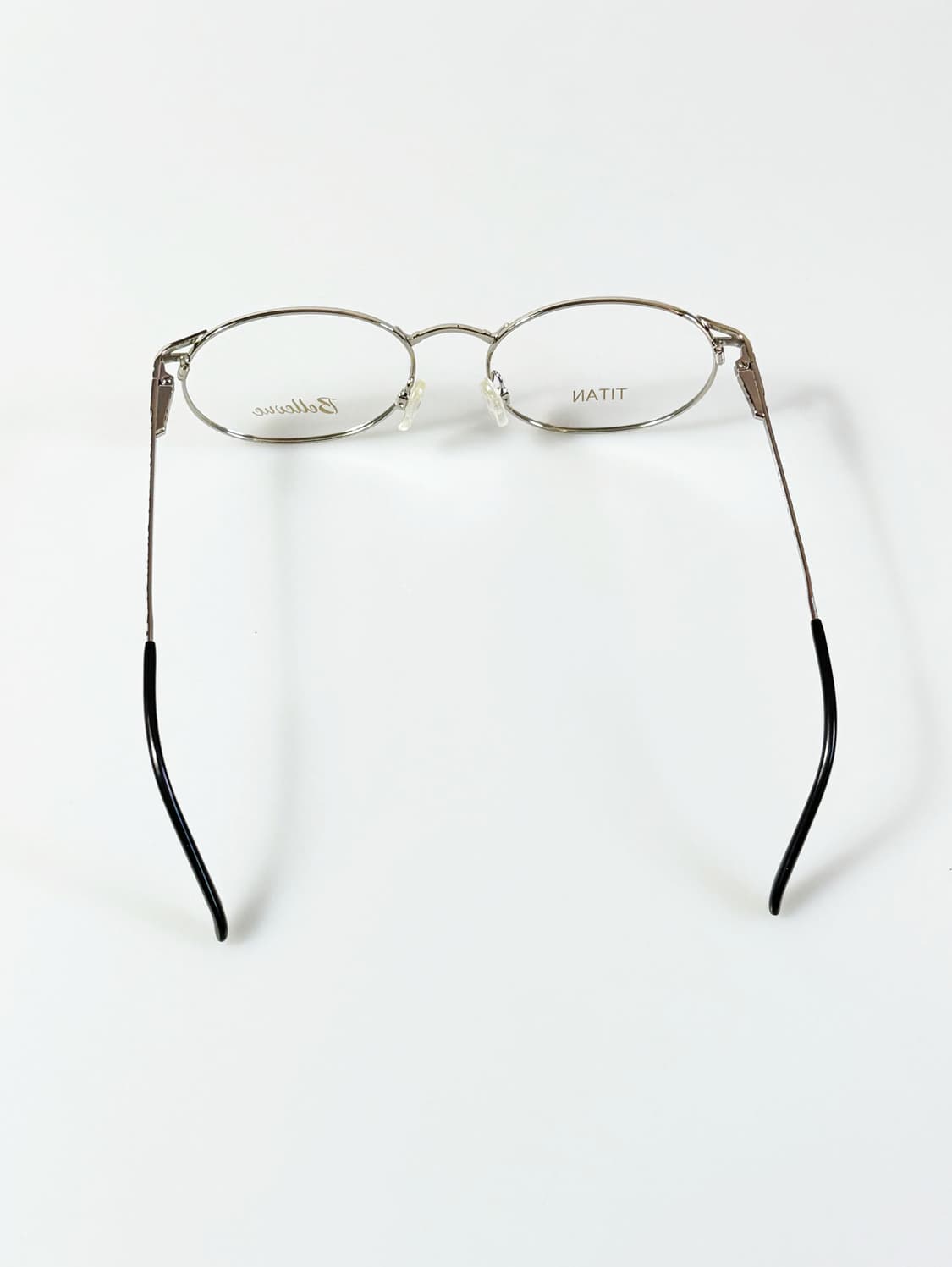 독일제 BELLEVUE 실버 티타늄 오벌 프레임 빈티지 안경 상품이미지5
