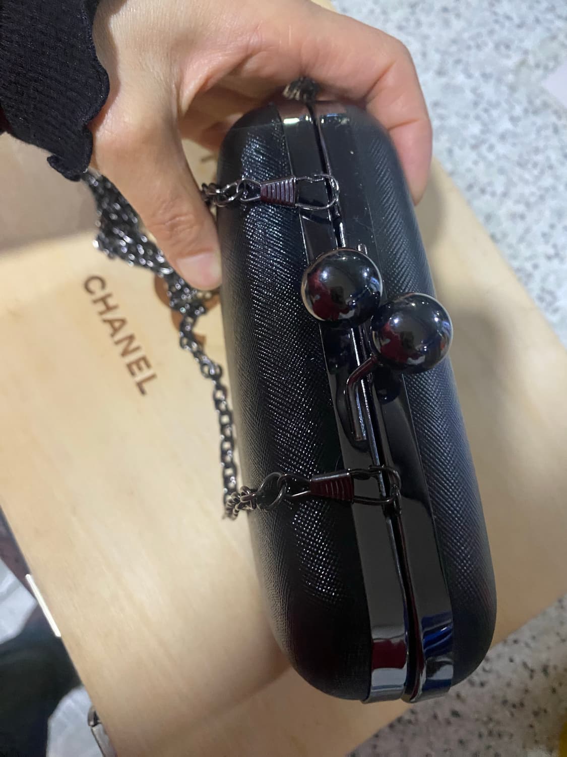 오드리 햅번 프린팅 클러치 숄더백 상품이미지3