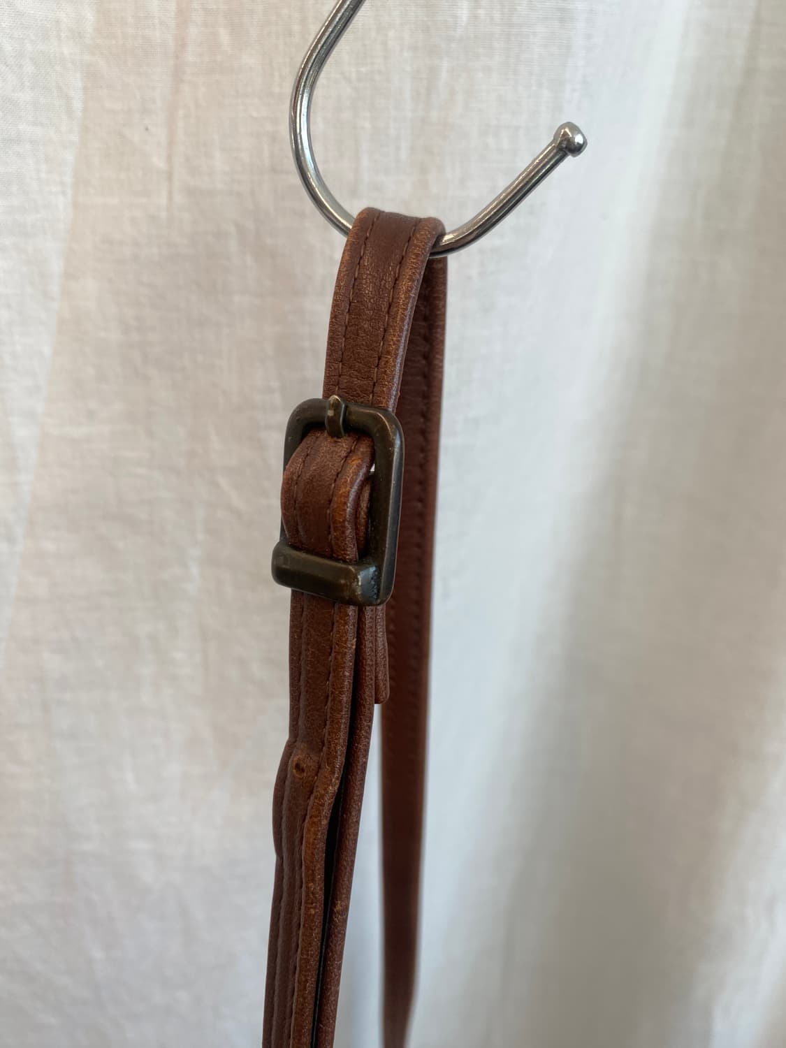 브라운 레더 크로스백 상품이미지7