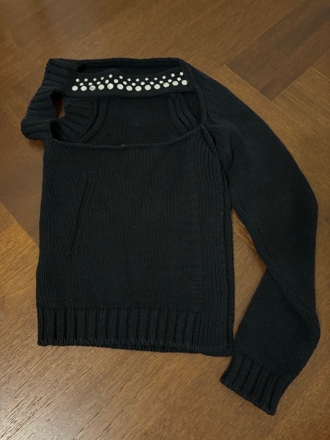 N21 니트 트임 탑 상품이미지3