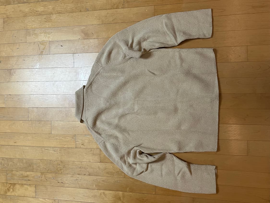 COS 부클레 니트 가디건 베이지 L사이즈 상품이미지5