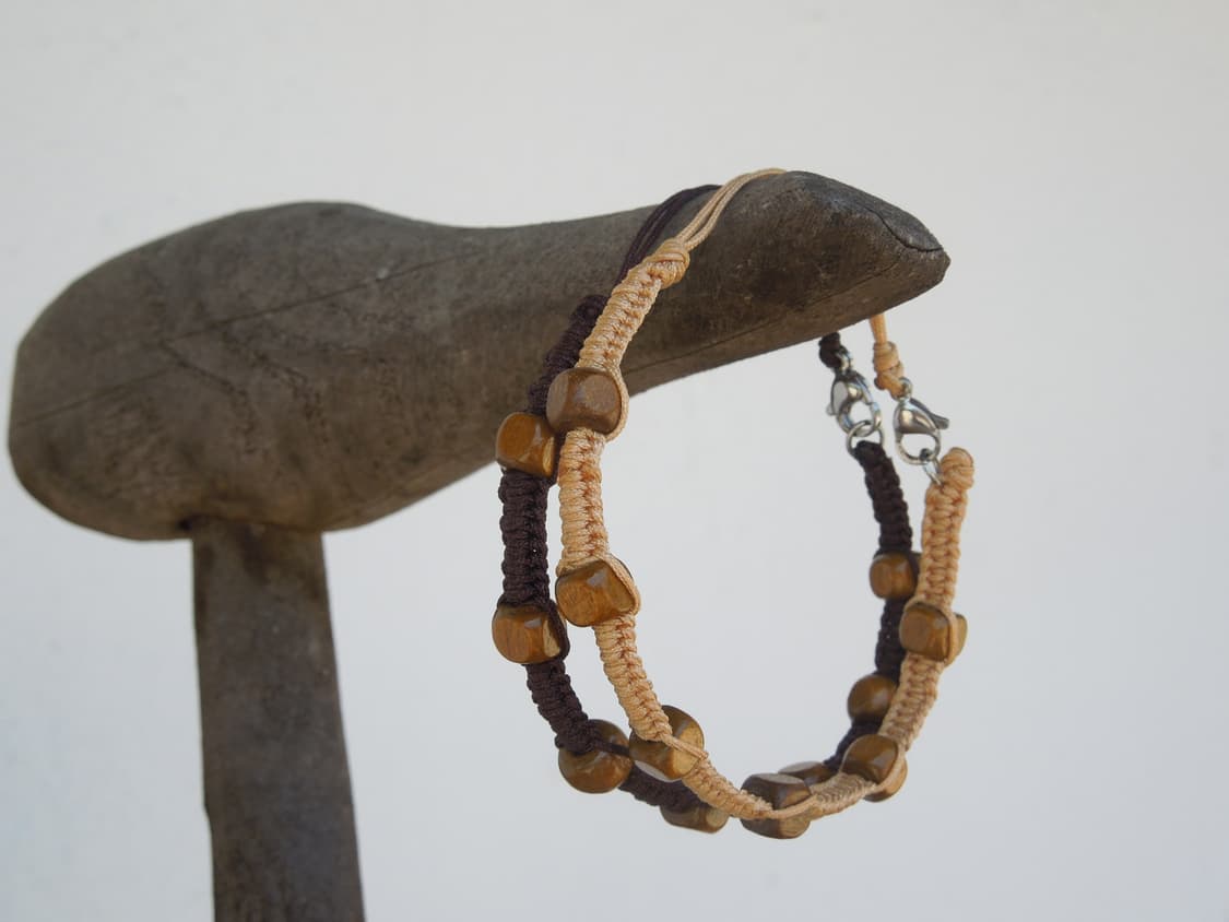 [담슨] 체스넛&샌드 매듭 팔찌 Chestnut&Sand Bracelet 상품이미지3